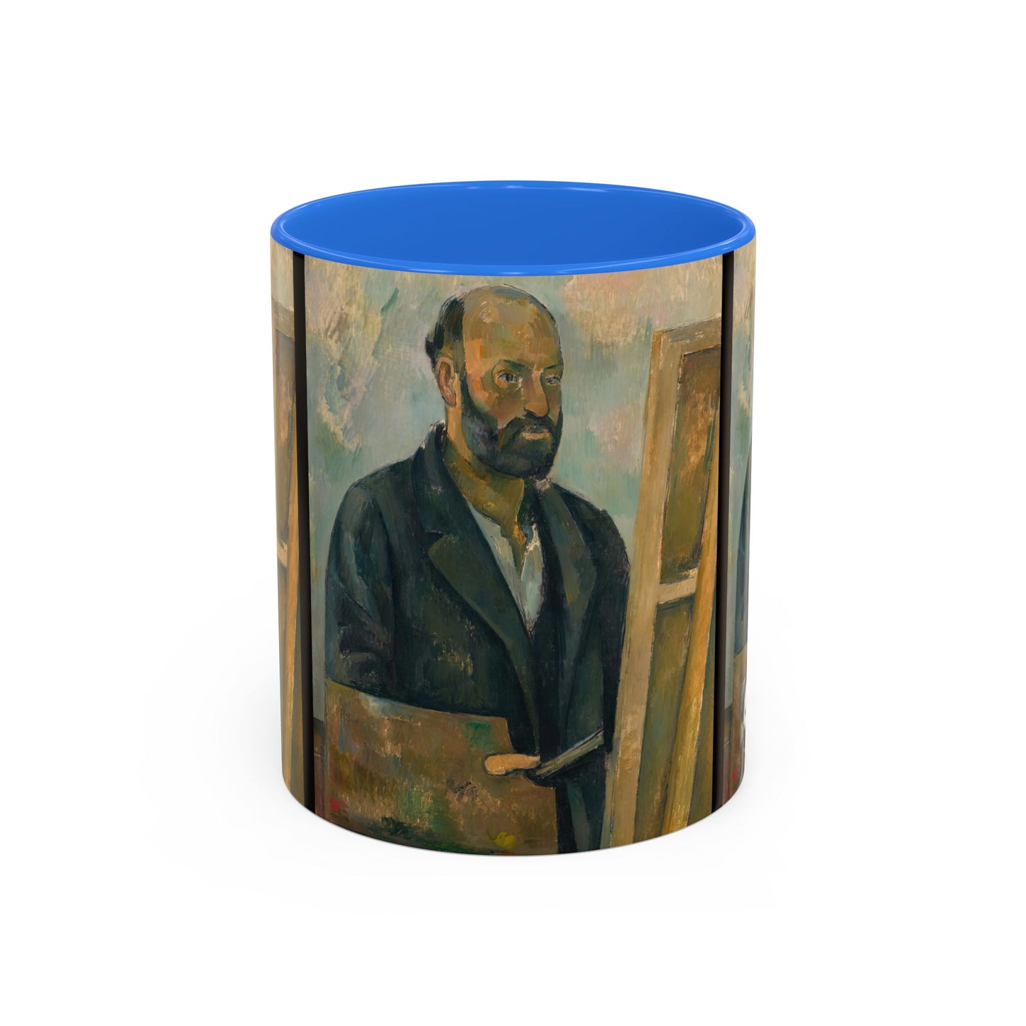 Cézanne, Paul - Portrait of the Artist with a Palette (1890) - Colorful Accent Mugs