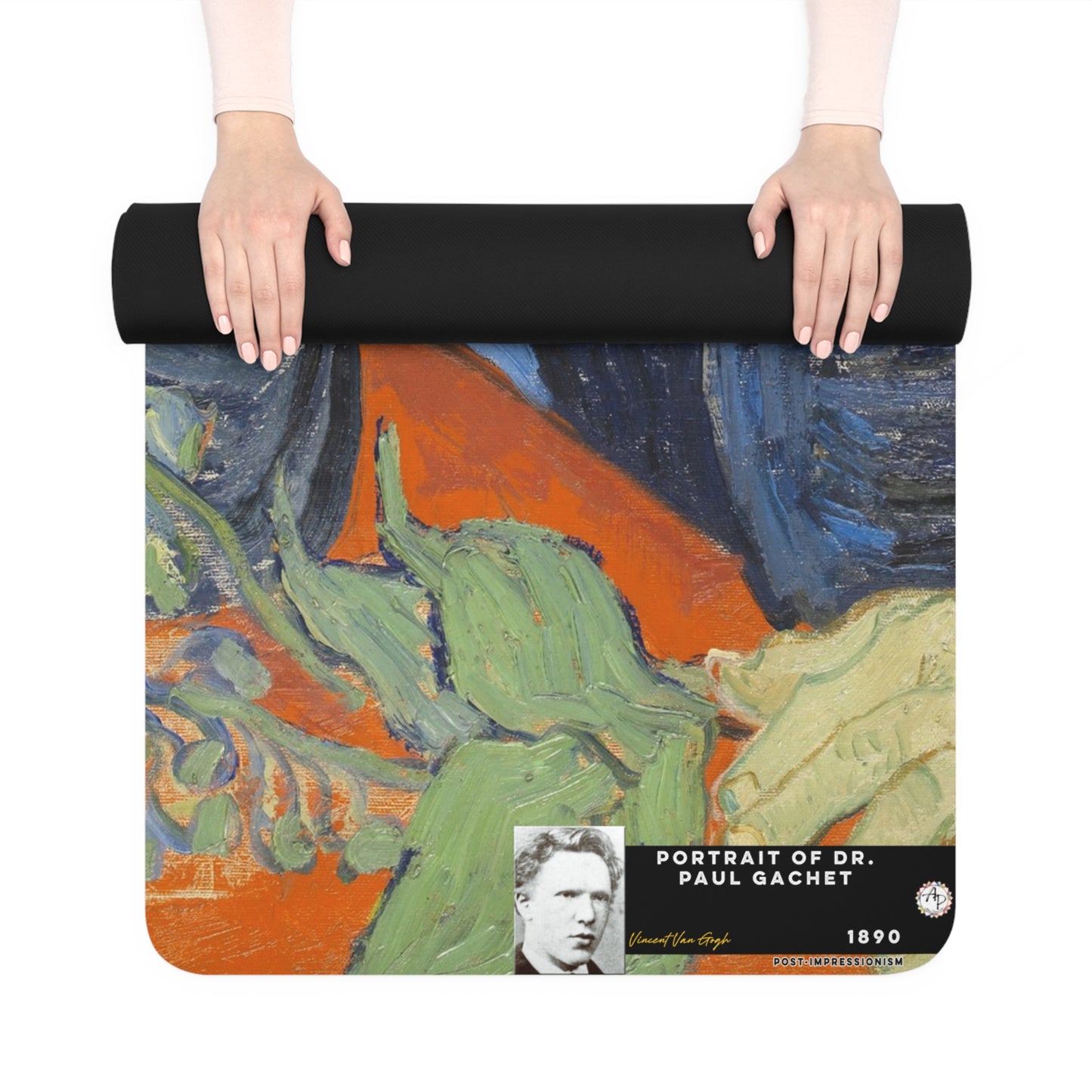 Van Gogh, Vincent - Portrait of Dr. Paul Gachet (1890) - Rubber Yoga Mat