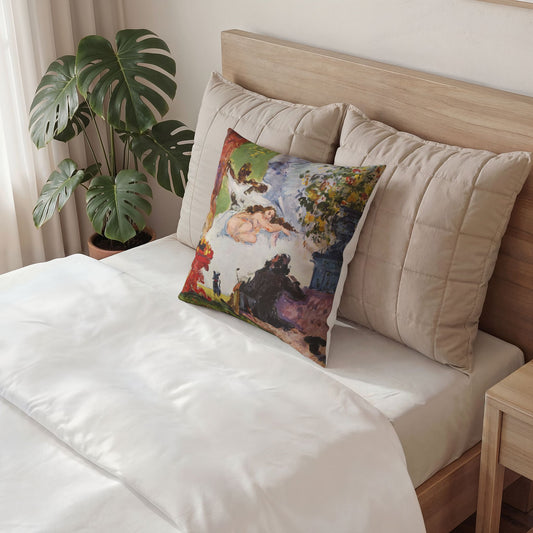 Cézanne, Paul - A Modern Olympia (1874) - Poly Velvet Pillow