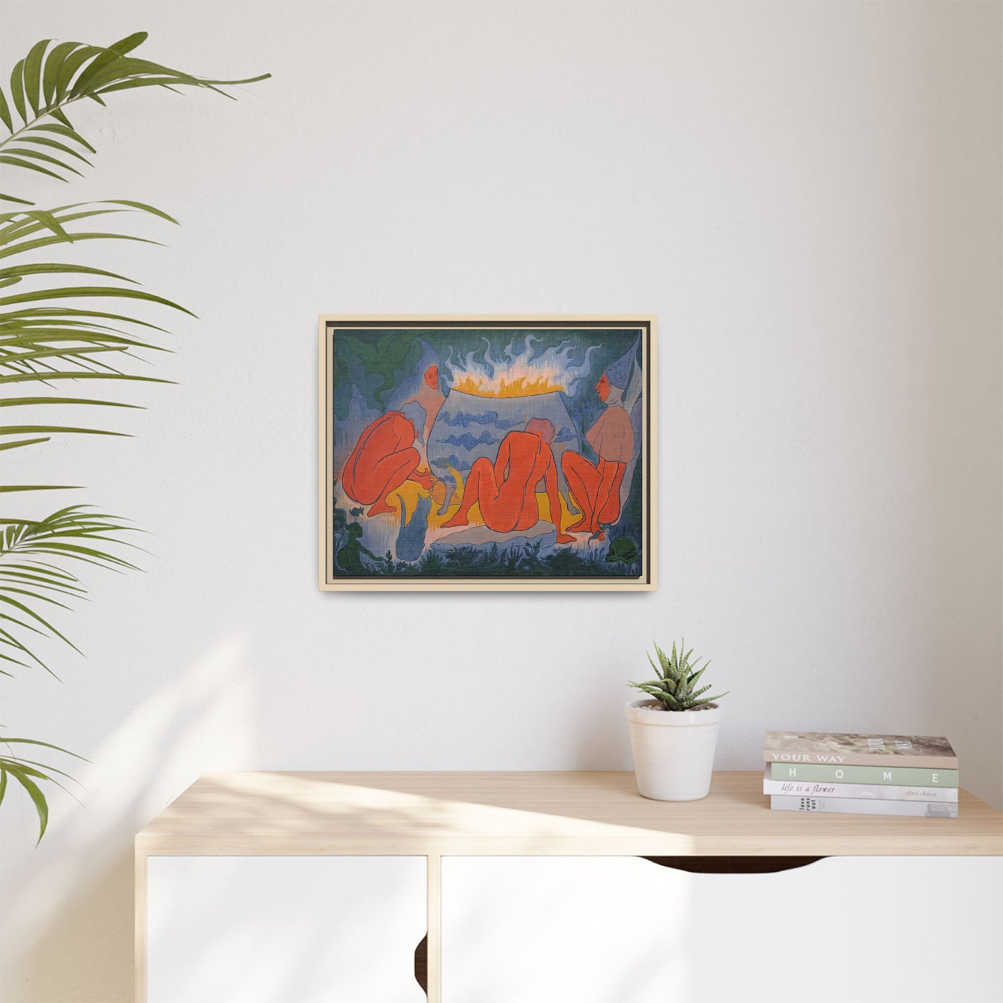 Ranson, Paul - Witches Around the Fire (1891) - Matte Canvas, Framed