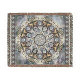 Memento Mori Mandala - Woven Blanket