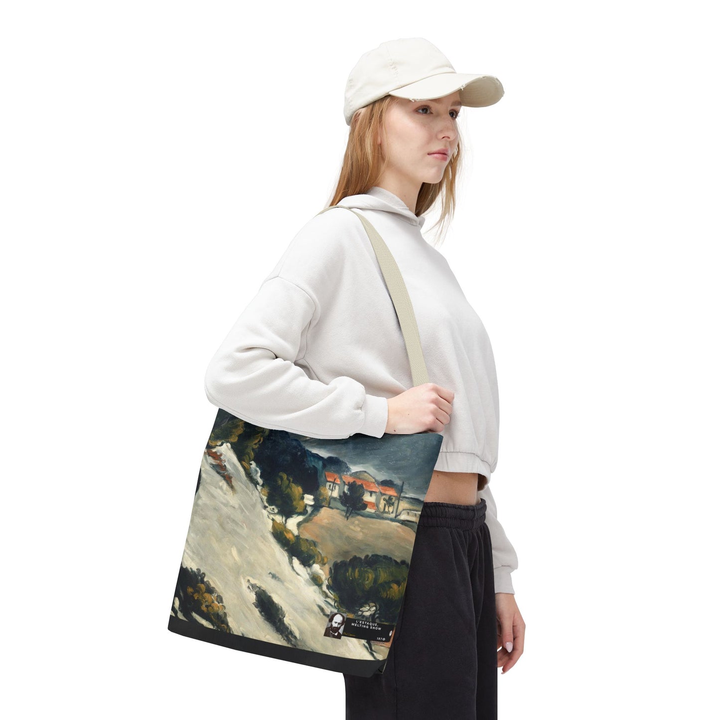 Cézanne, Paul - L’Estaque, Melting Snow (1870) - Tote Bag