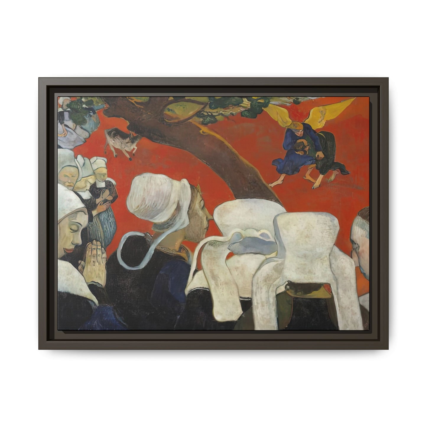 Gauguin, Paul - Vision of the Sermon (Jacob Wrestling with the Angel) (1888) - Matte Canvas, Framed