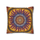 Pacio, Adam - Solar Disc Mandala - Suede Square Pillowcase