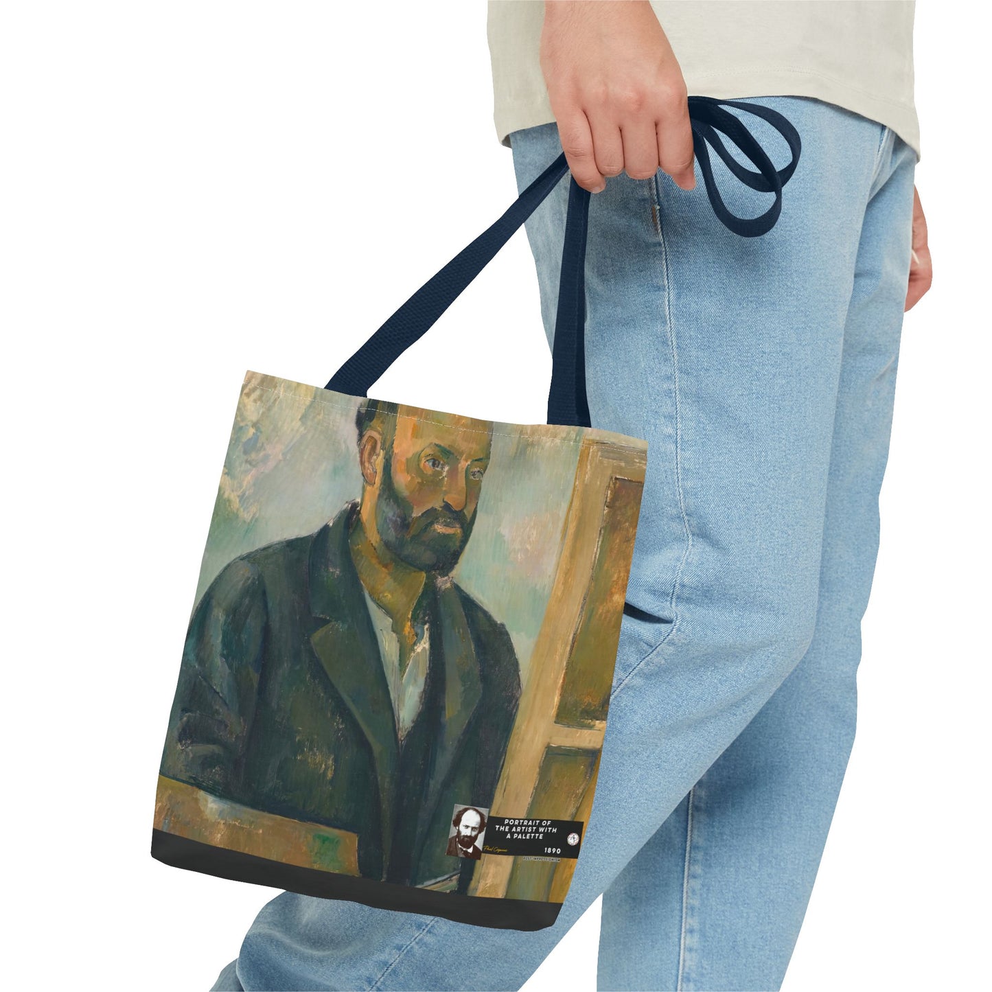 Cézanne, Paul - Portrait of the Artist with a Palette (1890) - Tote Bag