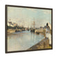 Morisot, Berthe - The Harbor at Lorient (1869) - Matte Canvas, Framed