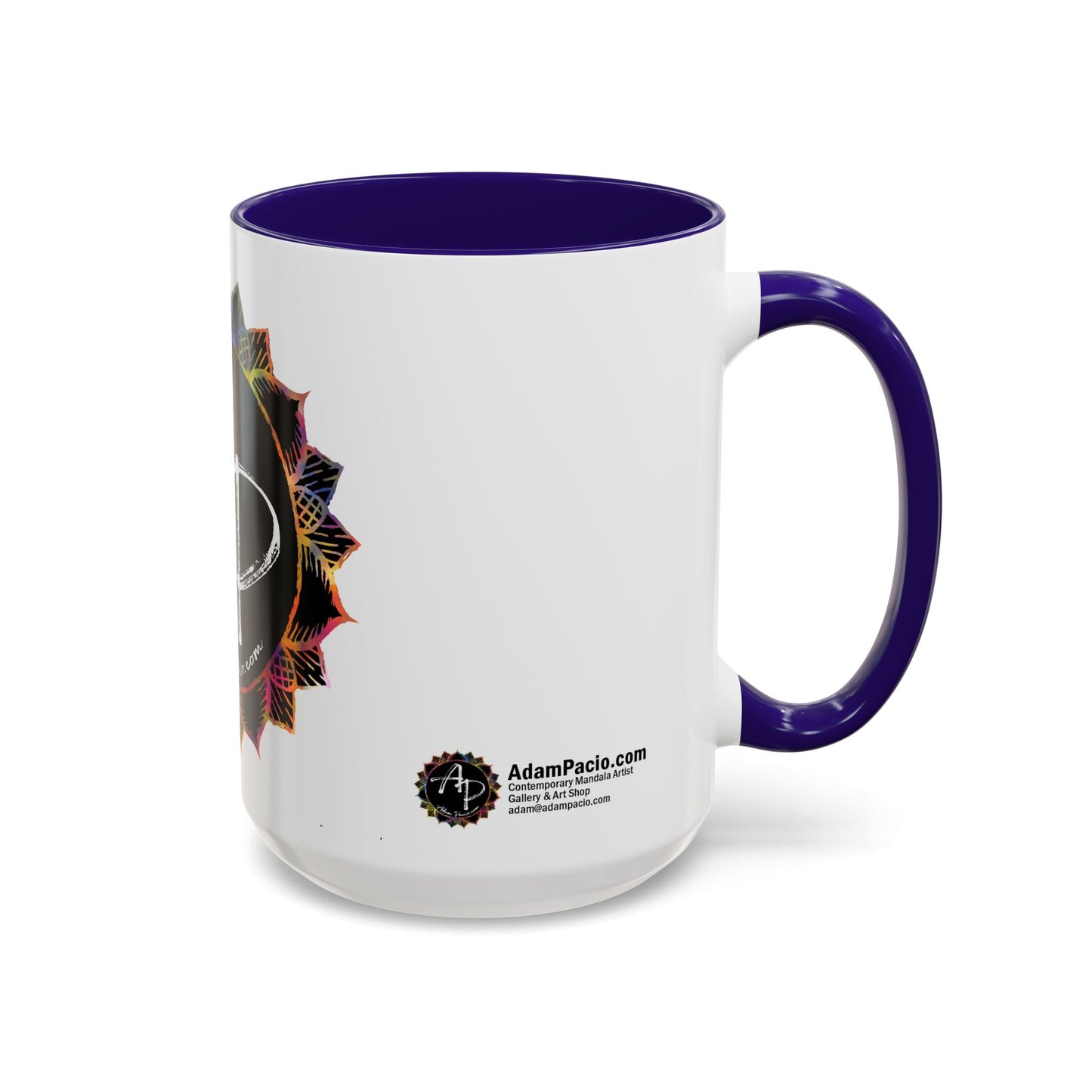 AdamPacio.com - Black Logo - Colorful Accent Mugs