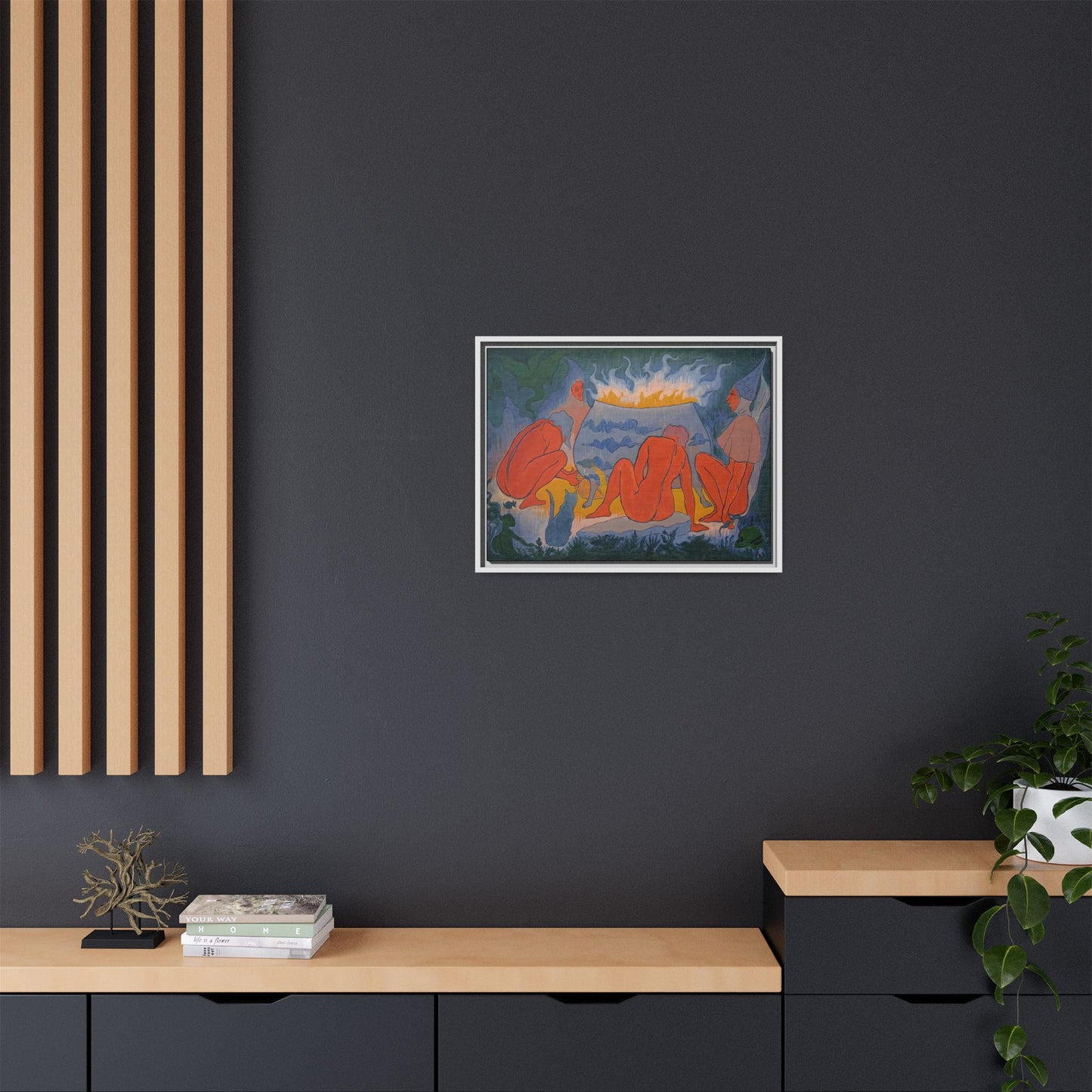 Ranson, Paul - Witches Around the Fire (1891) - Matte Canvas, Framed