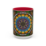 Emerald Arrows Mandala - Colorful Accent Mugs