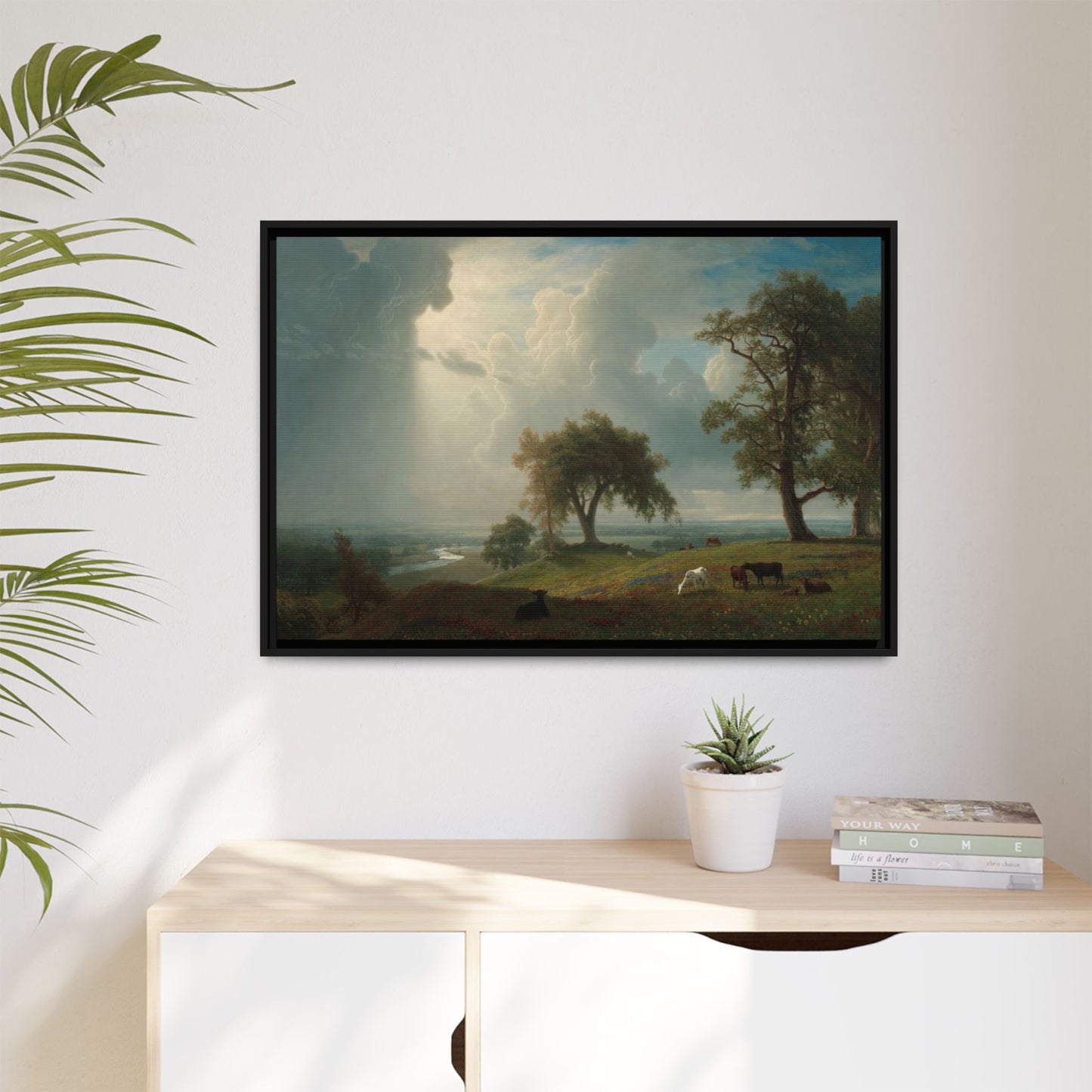Bierstadt, Albert - California Spring (1875) - Matte Canvas, Framed