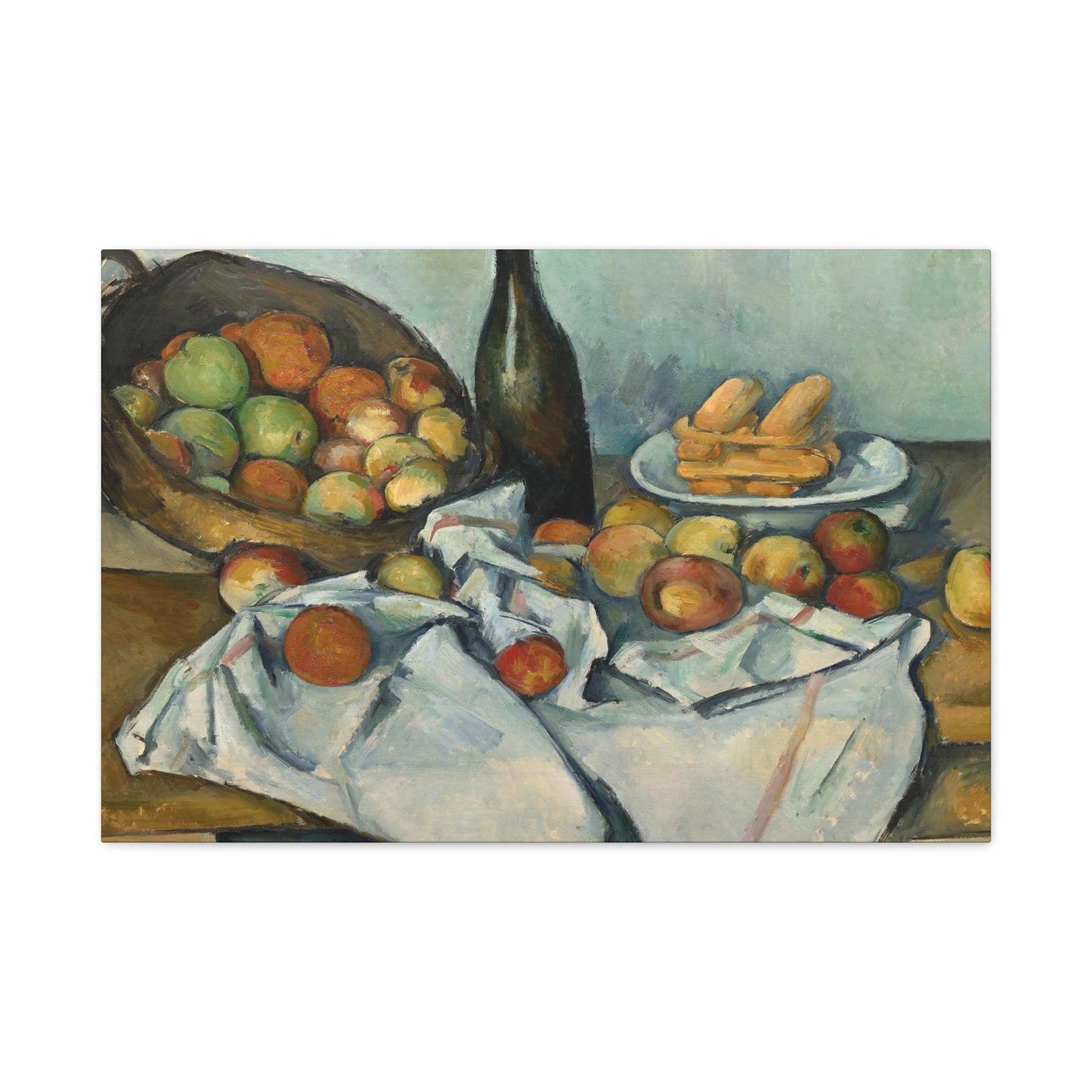 Cézanne, Paul - Basket of Apples (1893) - Canvas Block, unframed
