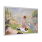 Seurat, Georges - Bathers at Asnières (1884) - Matte Canvas, Framed