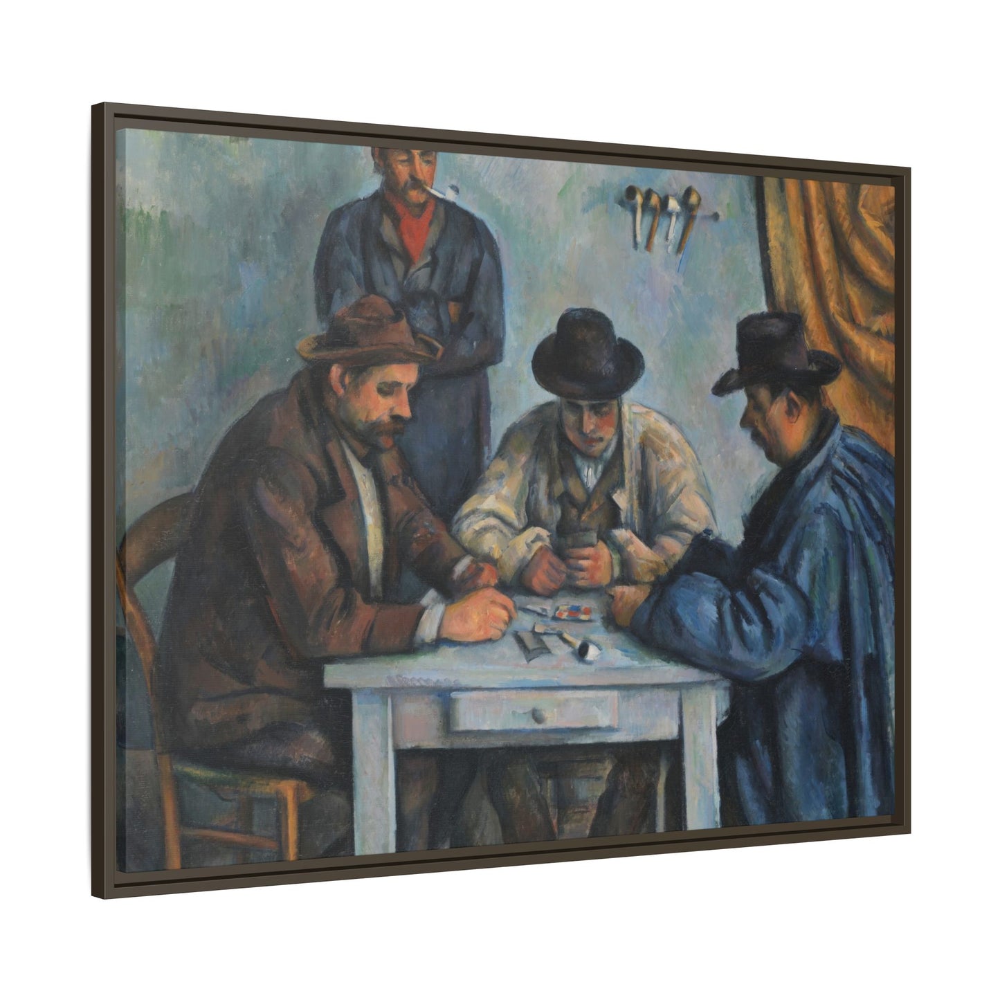 Cézanne, Paul - The Card Players (1892) - Matte Canvas, Framed