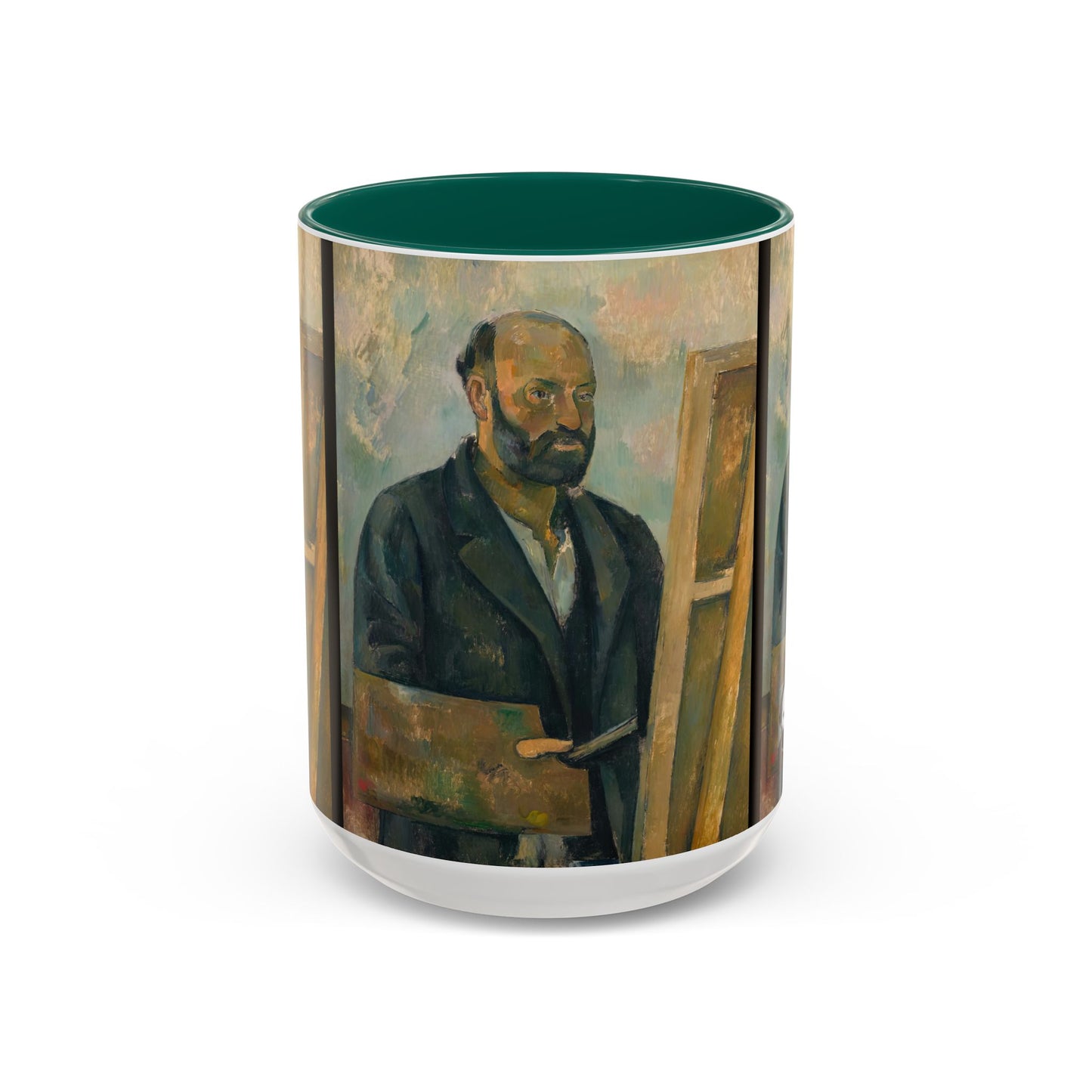 Cézanne, Paul - Portrait of the Artist with a Palette (1890) - Colorful Accent Mugs