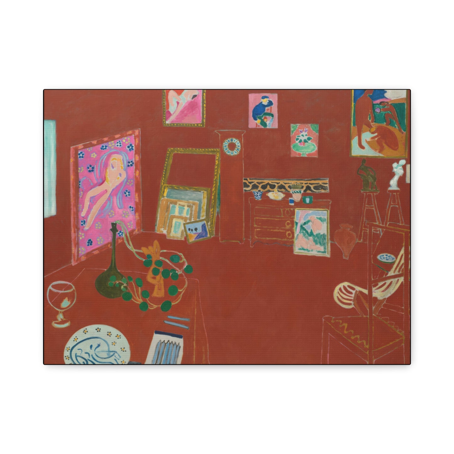 Matisse, Henri - The Red Studio (1911) - Canvas Block, unframed