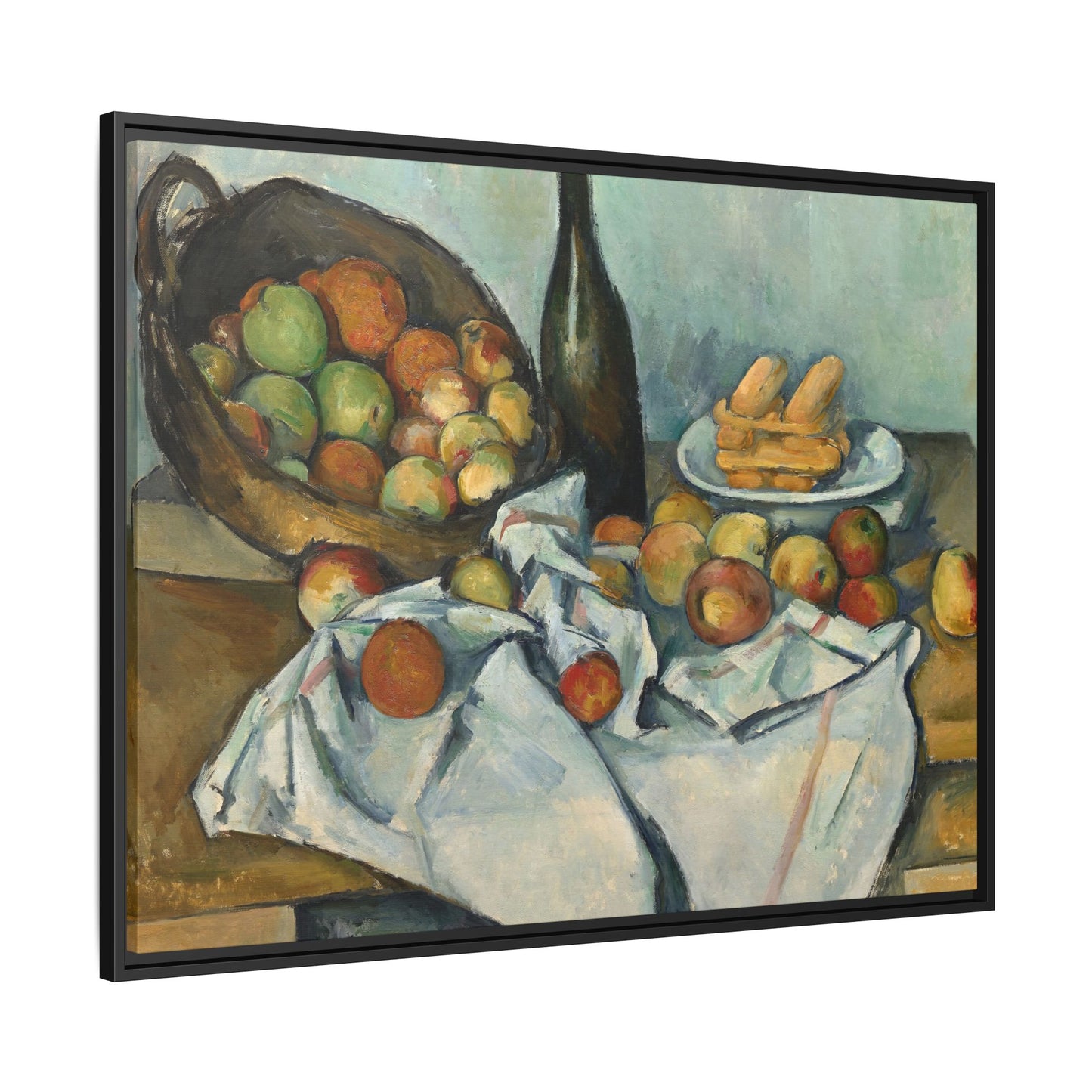 Cézanne, Paul - Basket of Apples (1893) - Matte Canvas, Framed