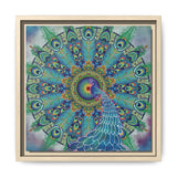 Melek Taus Mandala - Framed Canvas