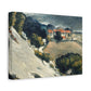 Cézanne, Paul - L’Estaque, Melting Snow (1870) - Canvas Block, unframed