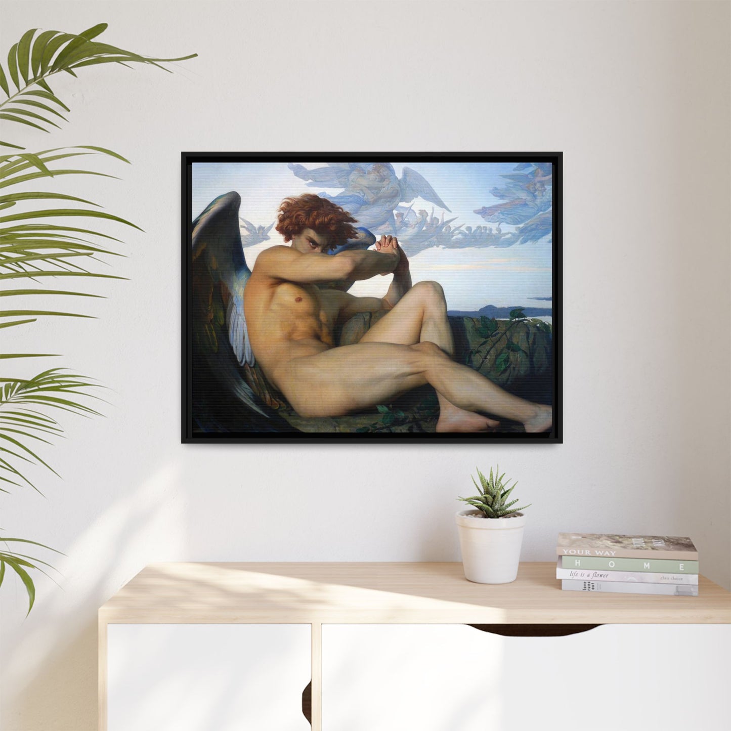 Cabanel, Alexandre - The Fallen Angel (1847) - Matte Canvas, Framed