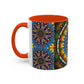 Pacio, Adam - Emerald Arrows Mandala - Colorful Accent Mugs