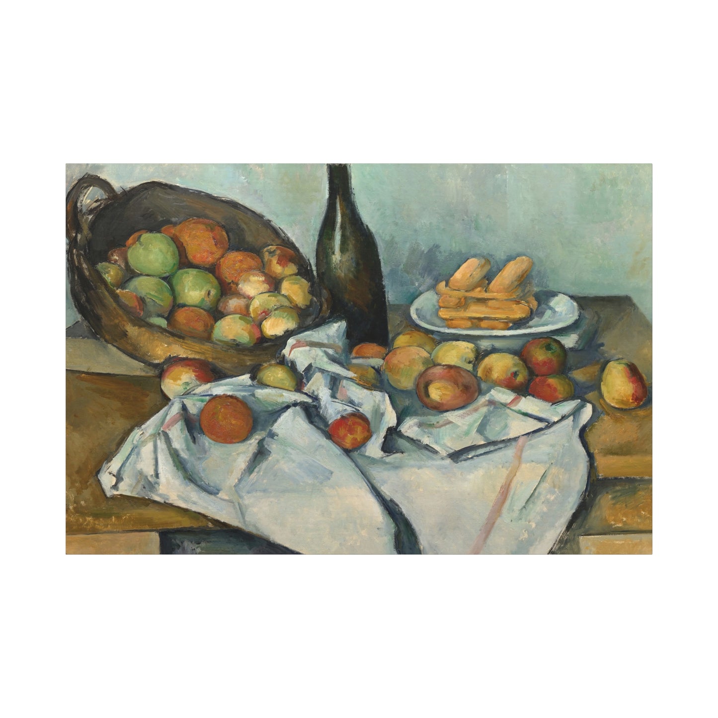 Cézanne, Paul - Basket of Apples (1893) - Canvas Block, unframed
