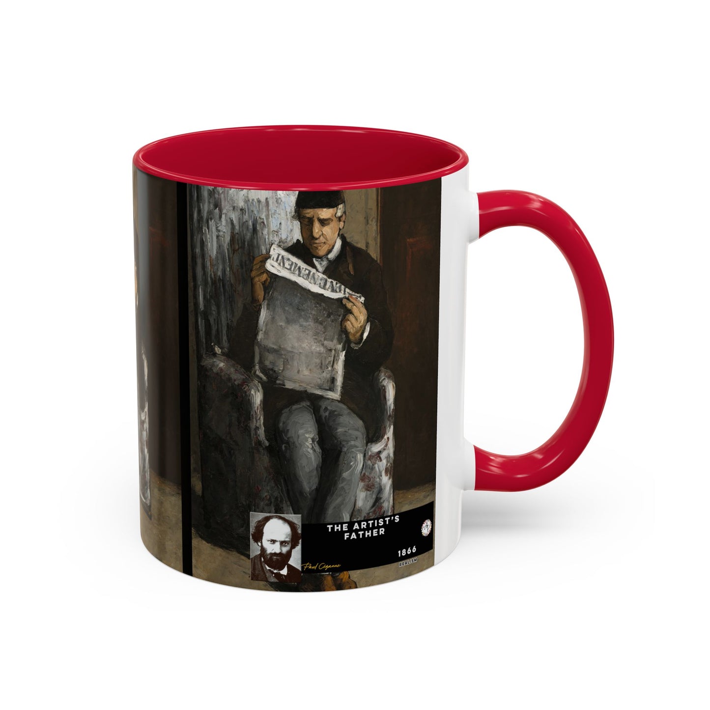 Cézanne, Paul - The Artist’s Father (1866) - Colorful Accent Mugs