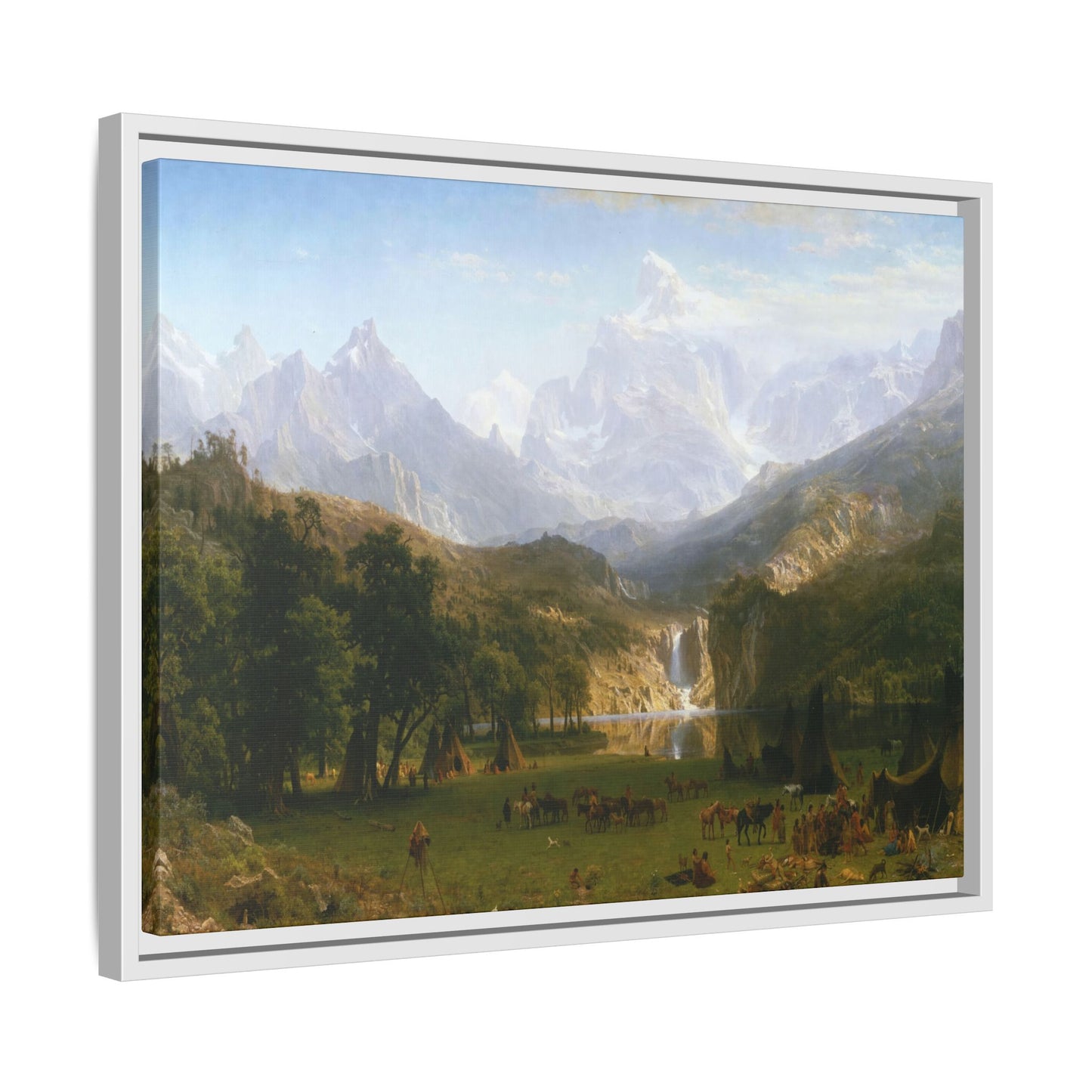Bierstadt, Albert - The Rocky Mountains, Lander’s Peak (1863) - Matte Canvas, Framed
