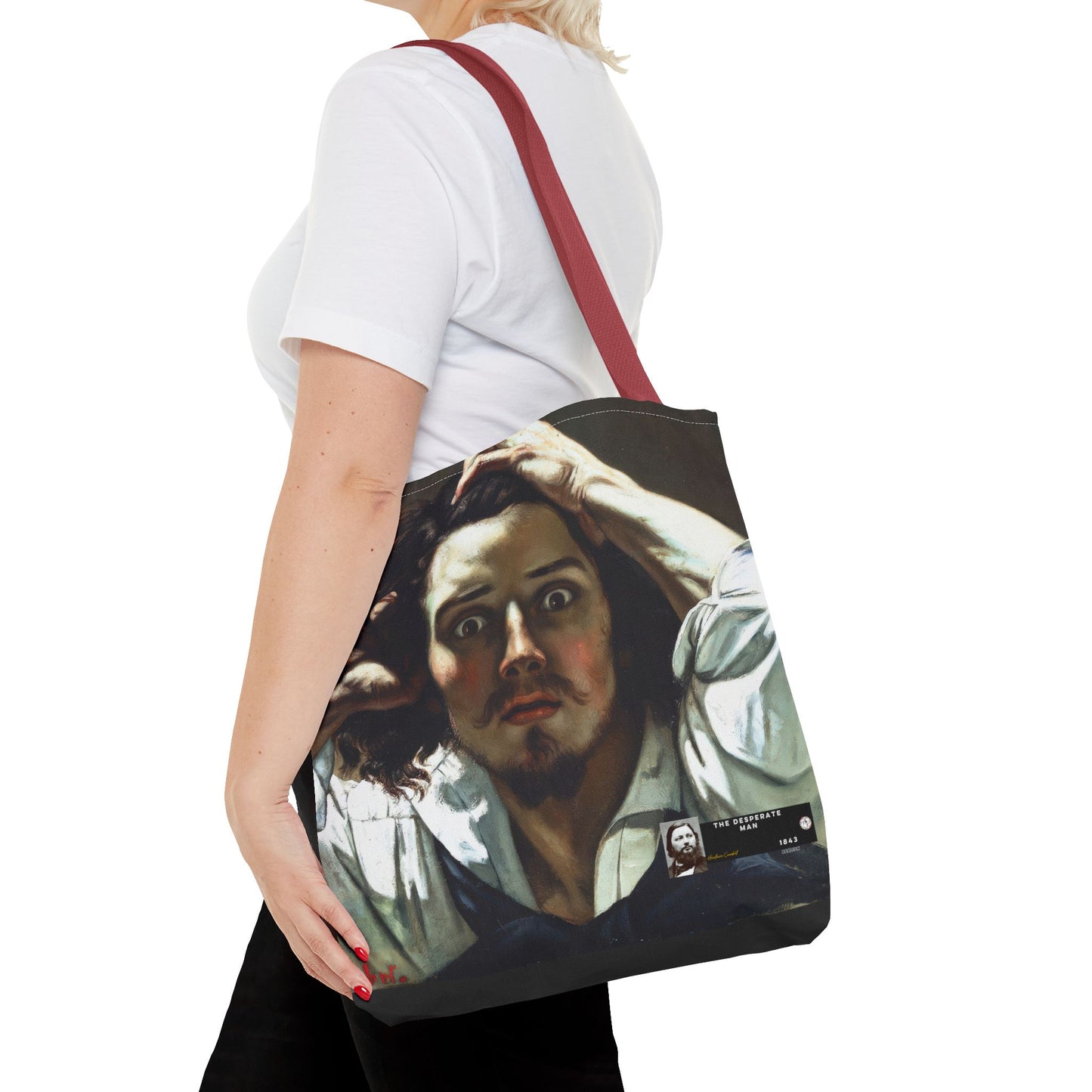 Courbet, Gustave - The Desperate Man (1843) - Tote Bag