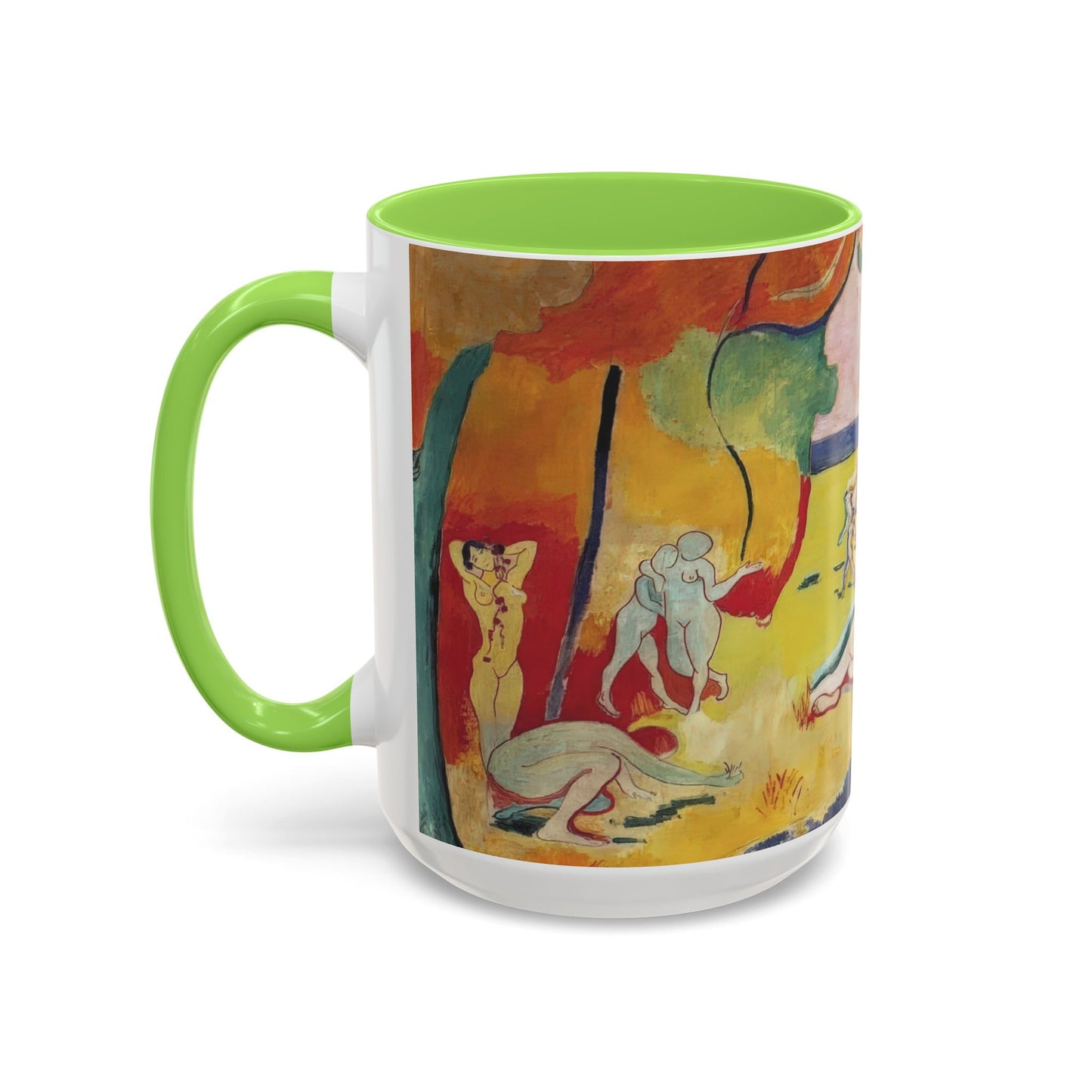 Matisse, Henri - The Joy of Life (1905) - Colorful Accent Mugs