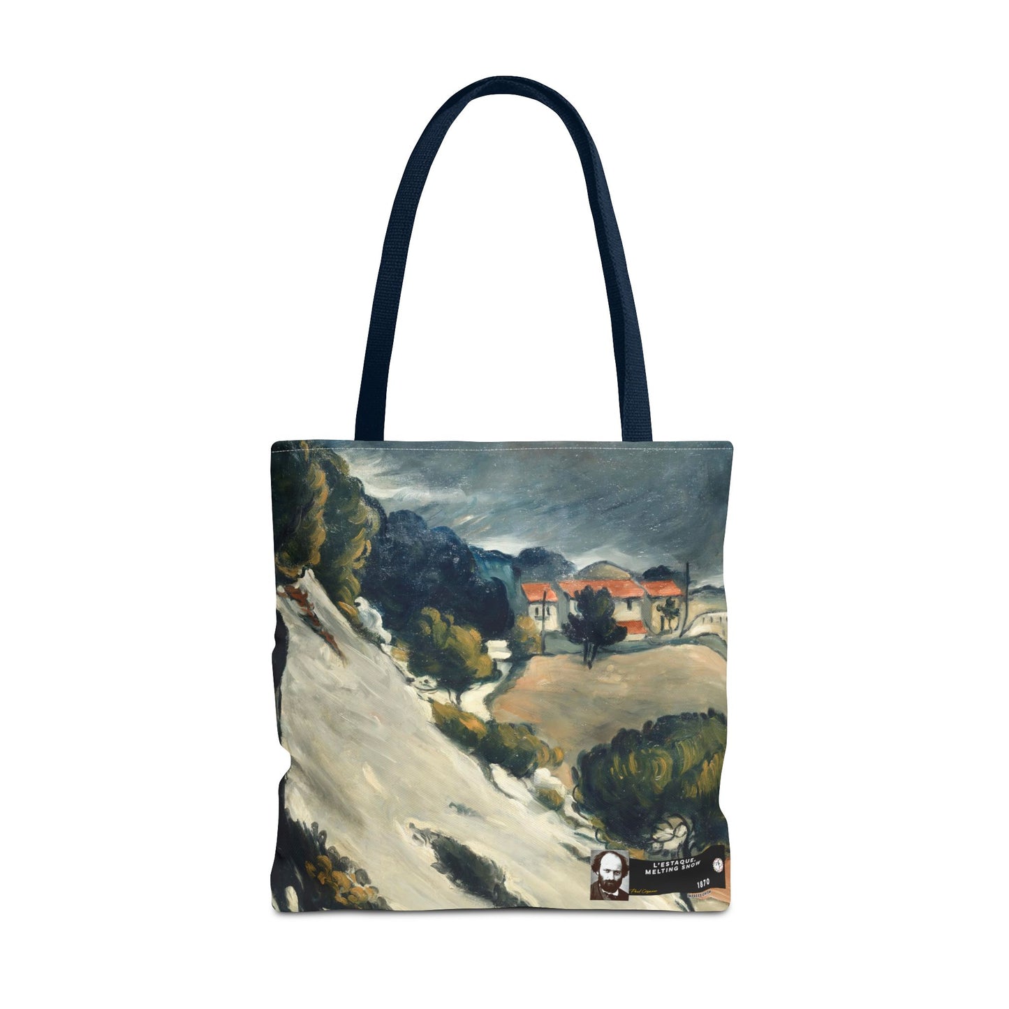 Cézanne, Paul - L’Estaque, Melting Snow (1870) - Tote Bag