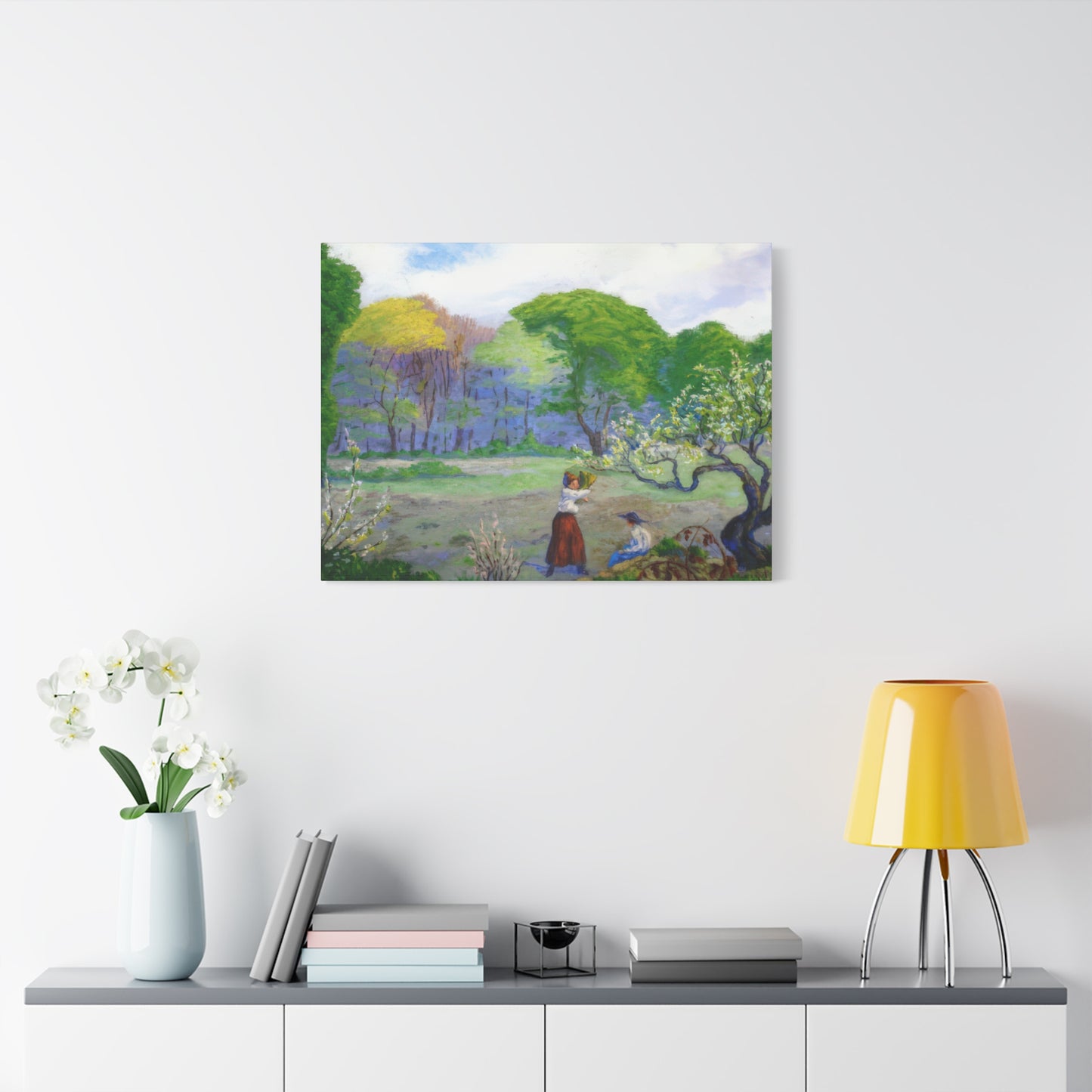 Ranson, Paul - Picking Flowers (1890) - Canvas Block, unframed