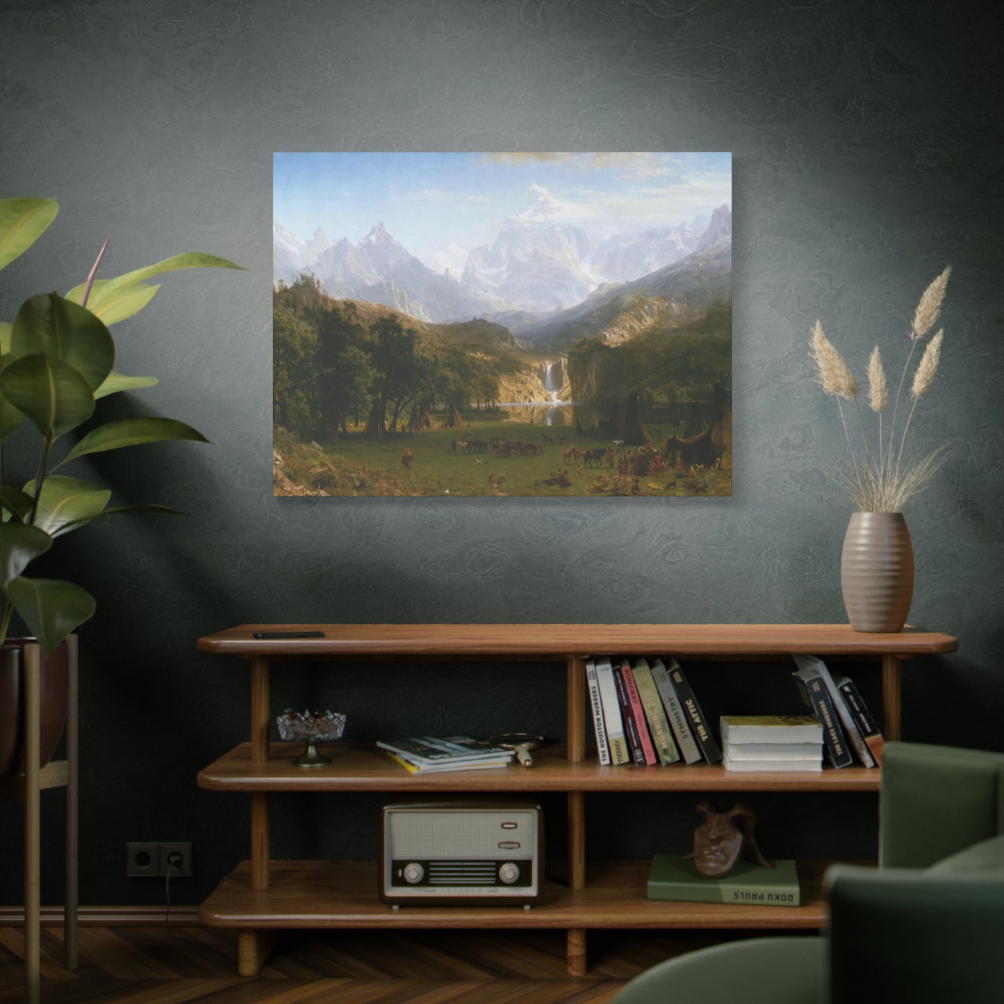 Bierstadt, Albert - The Rocky Mountains, Lander’s Peak (1863) - Canvas Block, unframed