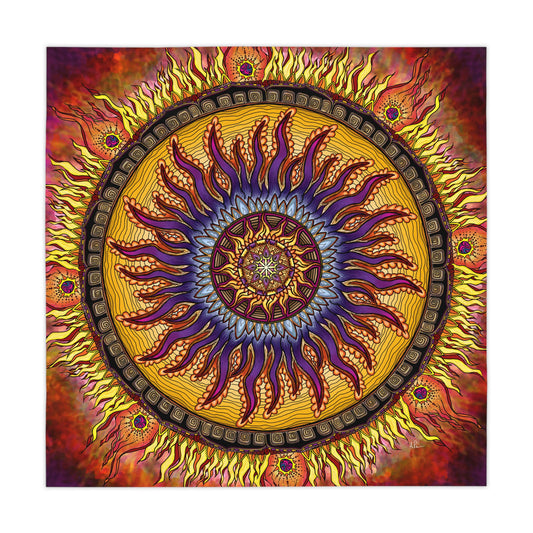 Solar Disc Mandala - Tablecloth
