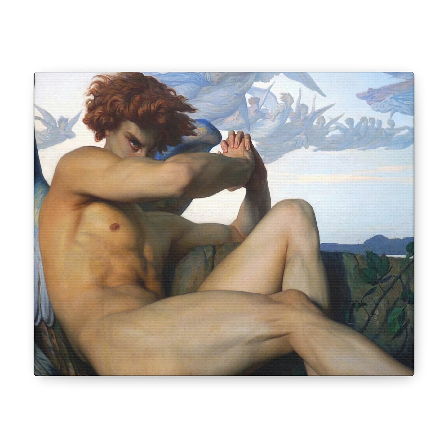 Cabanel, Alexandre - The Fallen Angel (1847) - Canvas Block, unframed