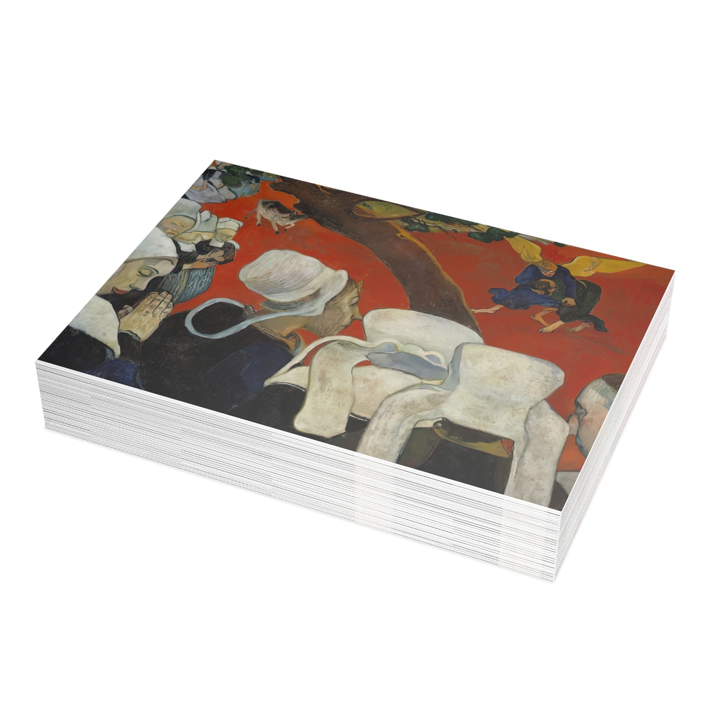 Gauguin, Paul - Vision of the Sermon (Jacob Wrestling with the Angel) (1888) - Postcard Bundles with Envelopes Included