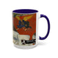 Gauguin, Paul - Vision of the Sermon (Jacob Wrestling with the Angel) (1888) - Colorful Accent Mugs