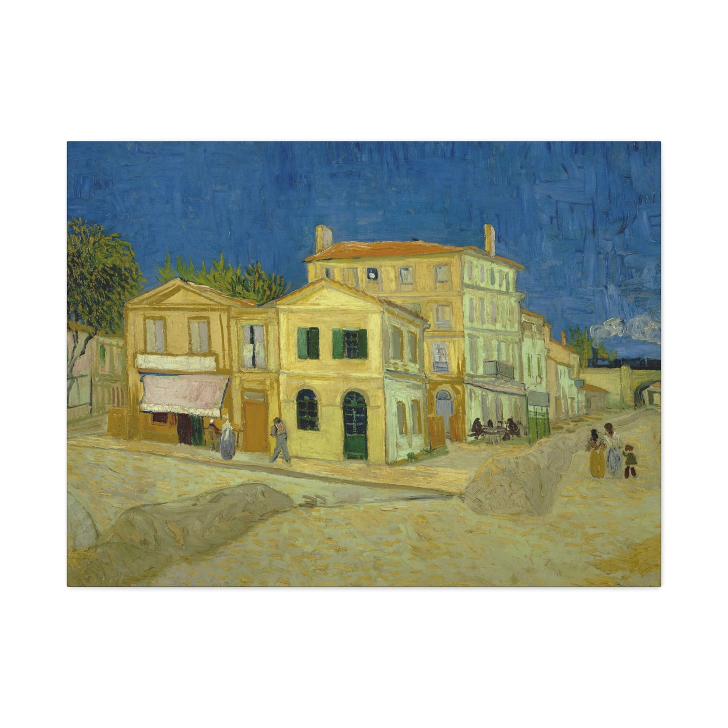 Van Gogh, Vincent - The Yellow House (1888)- Canvas Block, unframed