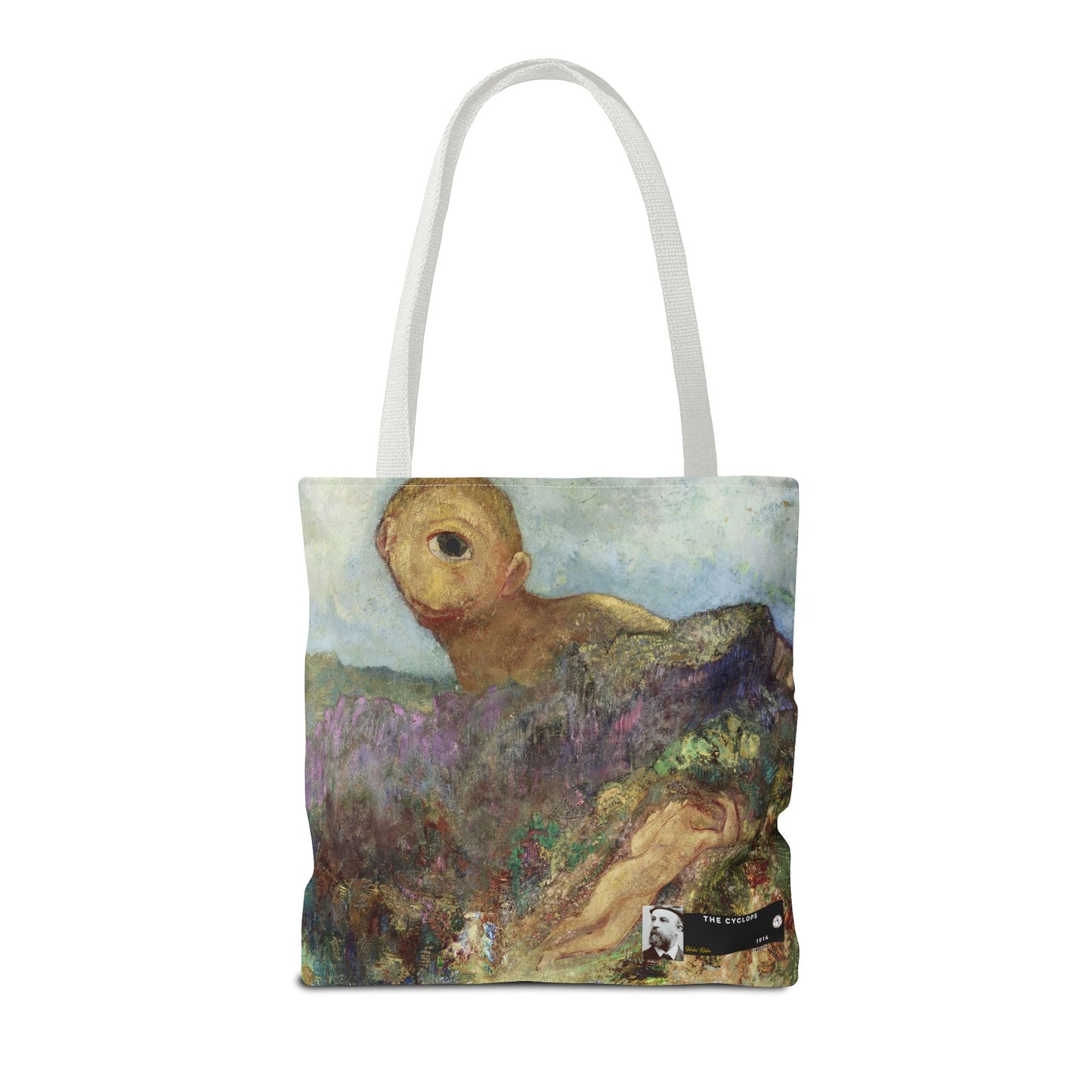 Redon, Odilon - The Cyclops (1914) - Tote Bag