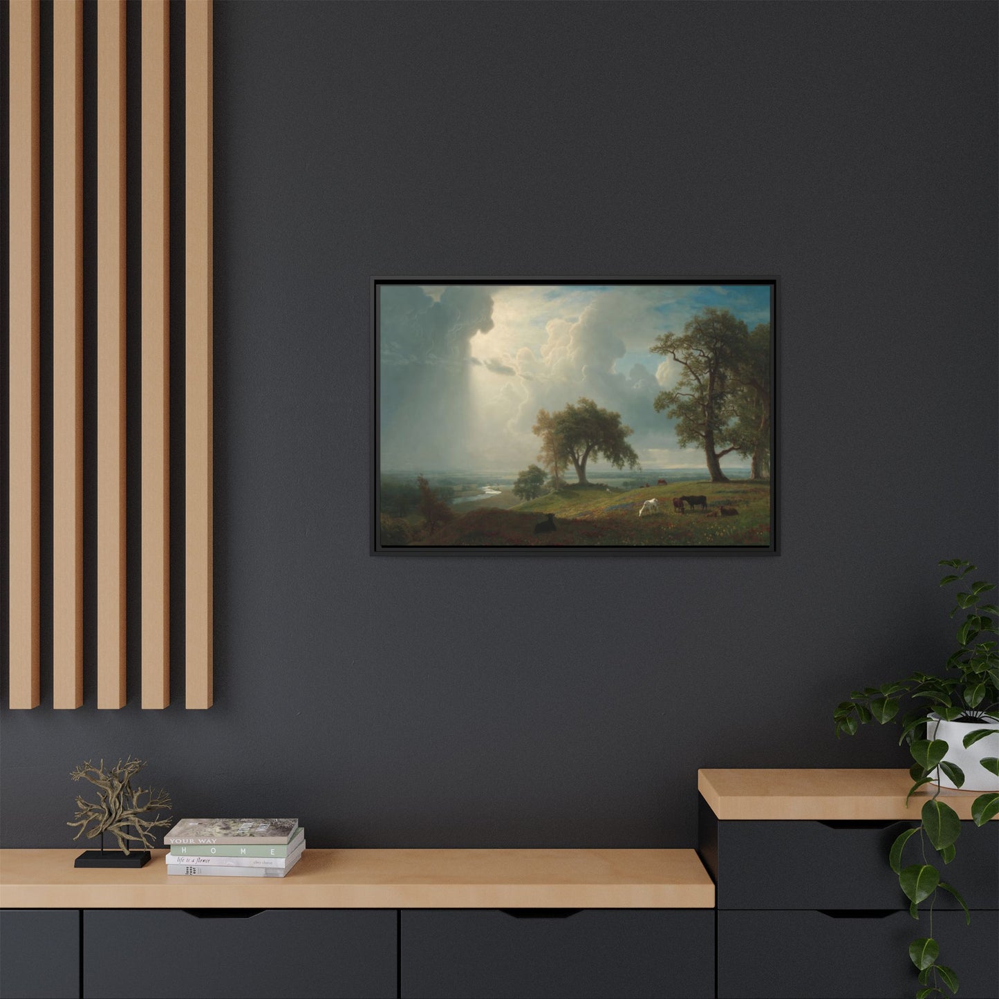 Bierstadt, Albert - California Spring (1875) - Matte Canvas, Framed