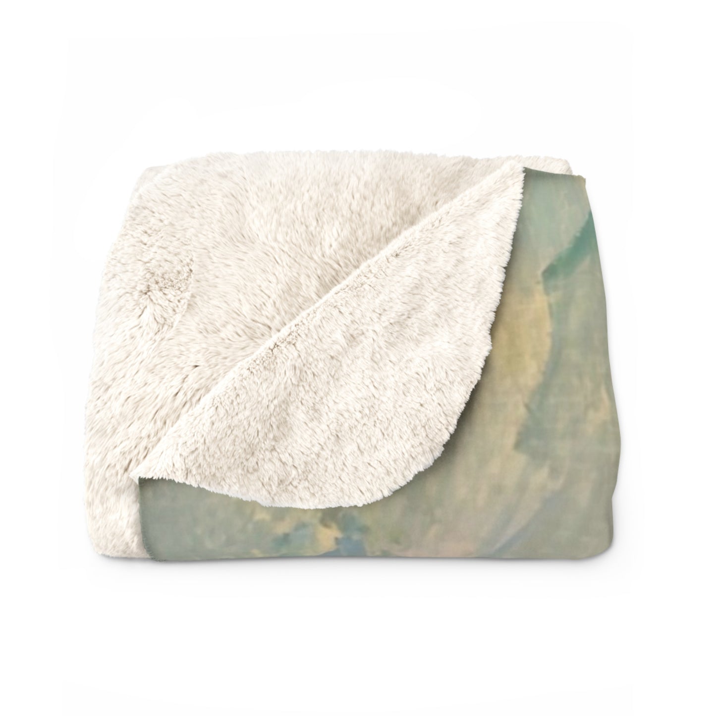 Cézanne, Paul - Portrait of the Artist with a Palette (1890) - Sherpa Fleece Blanket