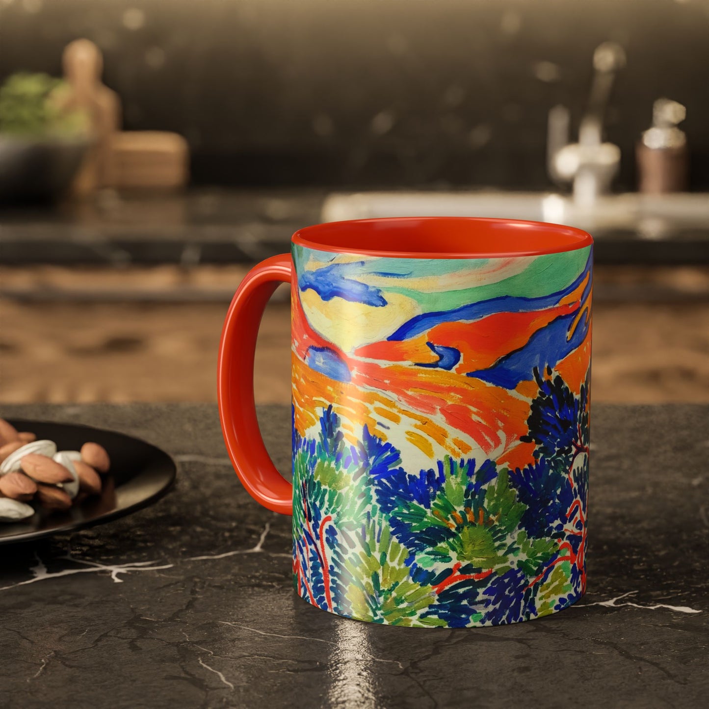 Derain, André - Mountains at Collioure (1905) - Colorful Accent Mugs