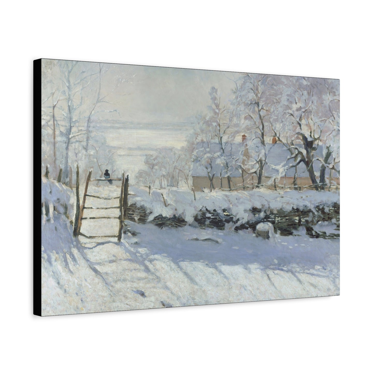 Monet, Claude - The Magpie (1868) - Canvas Block, unframed