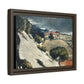 Cézanne, Paul - L’Estaque, Melting Snow (1870) - Matte Canvas, Framed