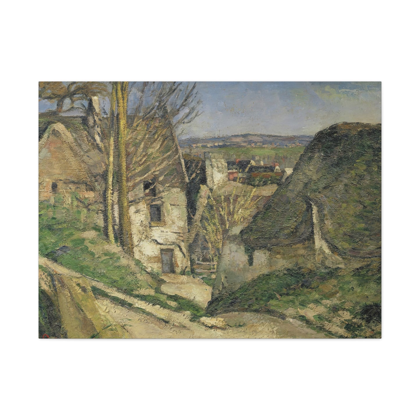Cézanne, Paul - The House of the Hanged Man (1874) - Canvas Block, unframed