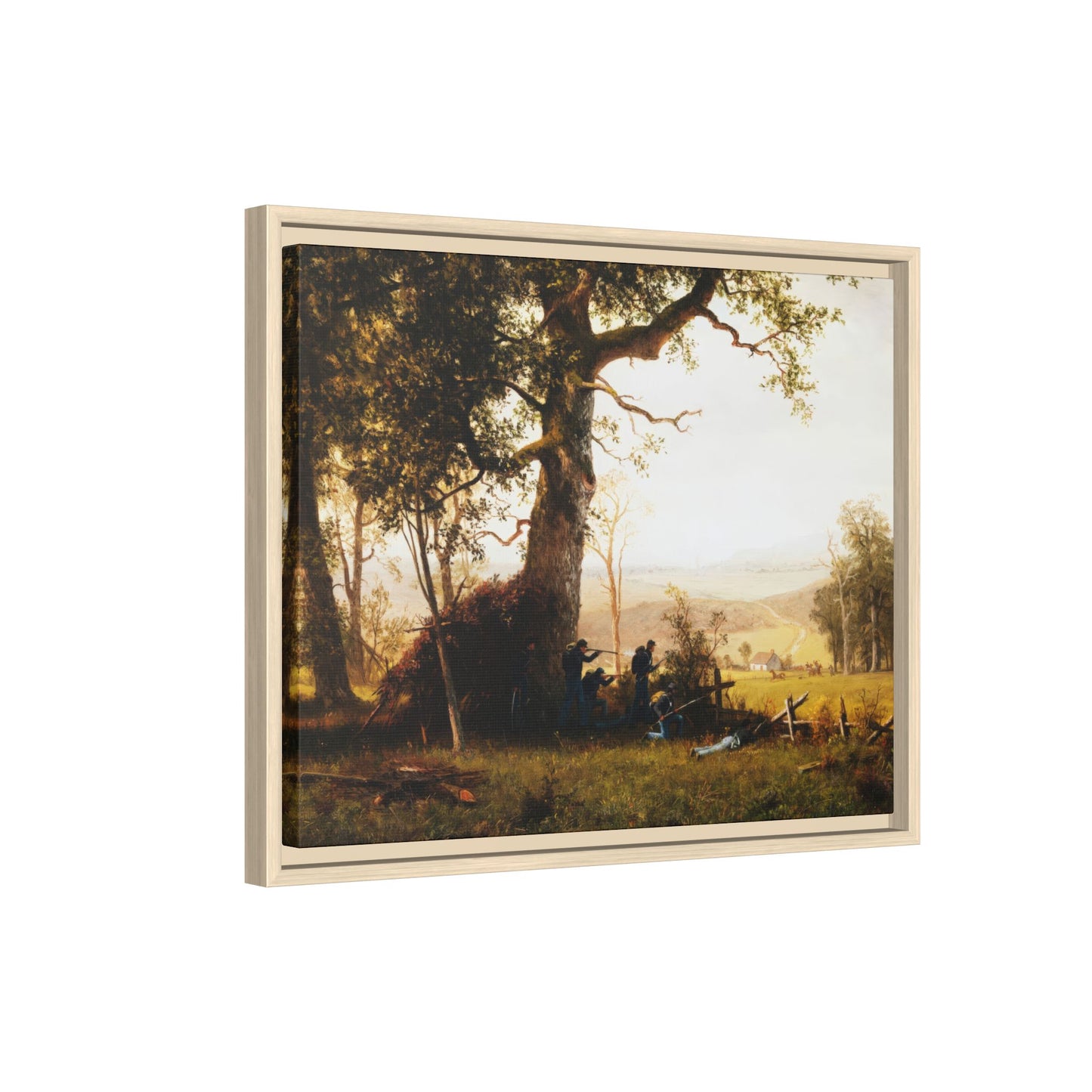 Bierstadt, Albert -  Guerrilla Warfare (1861) - Matte Canvas, Framed