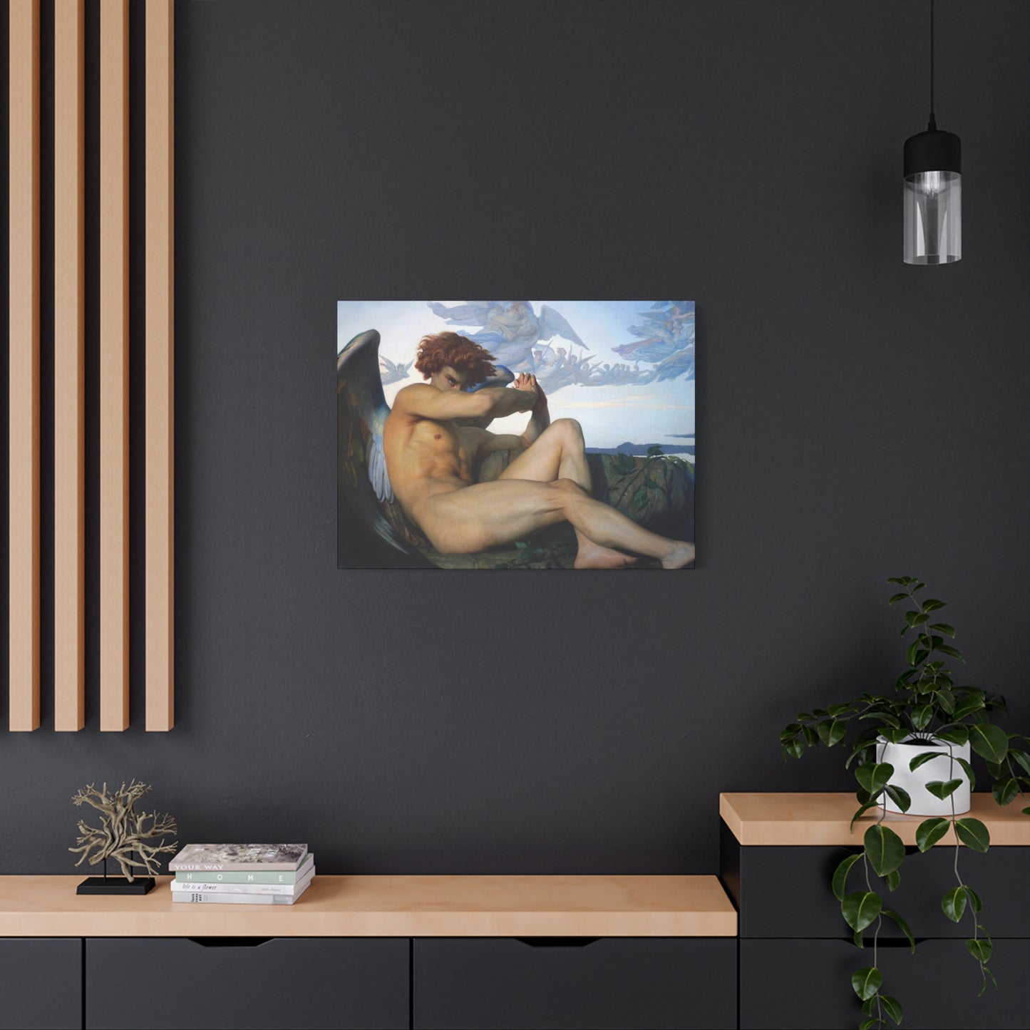 Cabanel, Alexandre - The Fallen Angel (1847) - Canvas Block, unframed