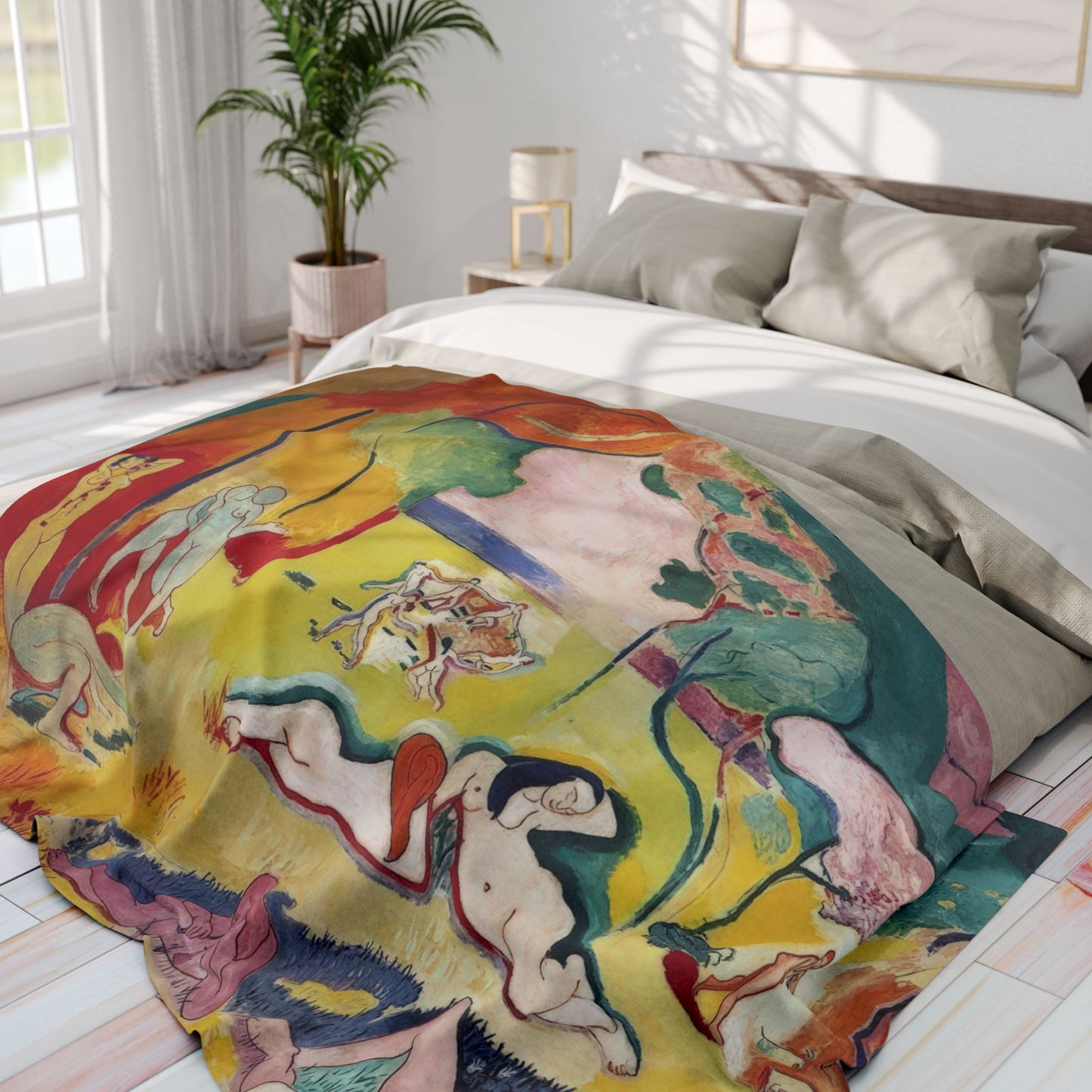Matisse, Henri - The Joy of Life (1905) - Arctic Fleece Blanket