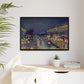 Pissarro, Camille - The Boulevard Montmartre At Night (1897) - Matte Canvas, Framed