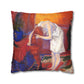 Ranson, Paul - The Golden Head of Hair (1909) - Suede Square Pillowcase