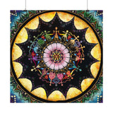 Obsidian Grandmothers Mandala - Satin Poster